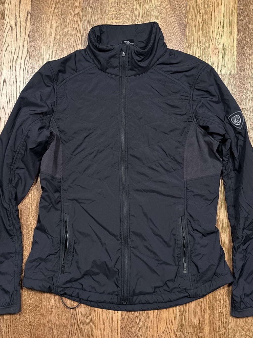 Kuhl The One Sherpa Fleece Lined Black Windbreaker Jacket Womens Small